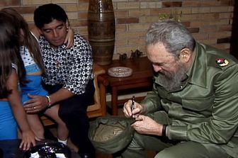 &nbsp;maradona fidel castro (afp)