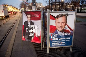 Norbert Hofer, Libert&agrave; Alexander Van der Bellen, Verdi, elezioni Austria (afp)&nbsp;