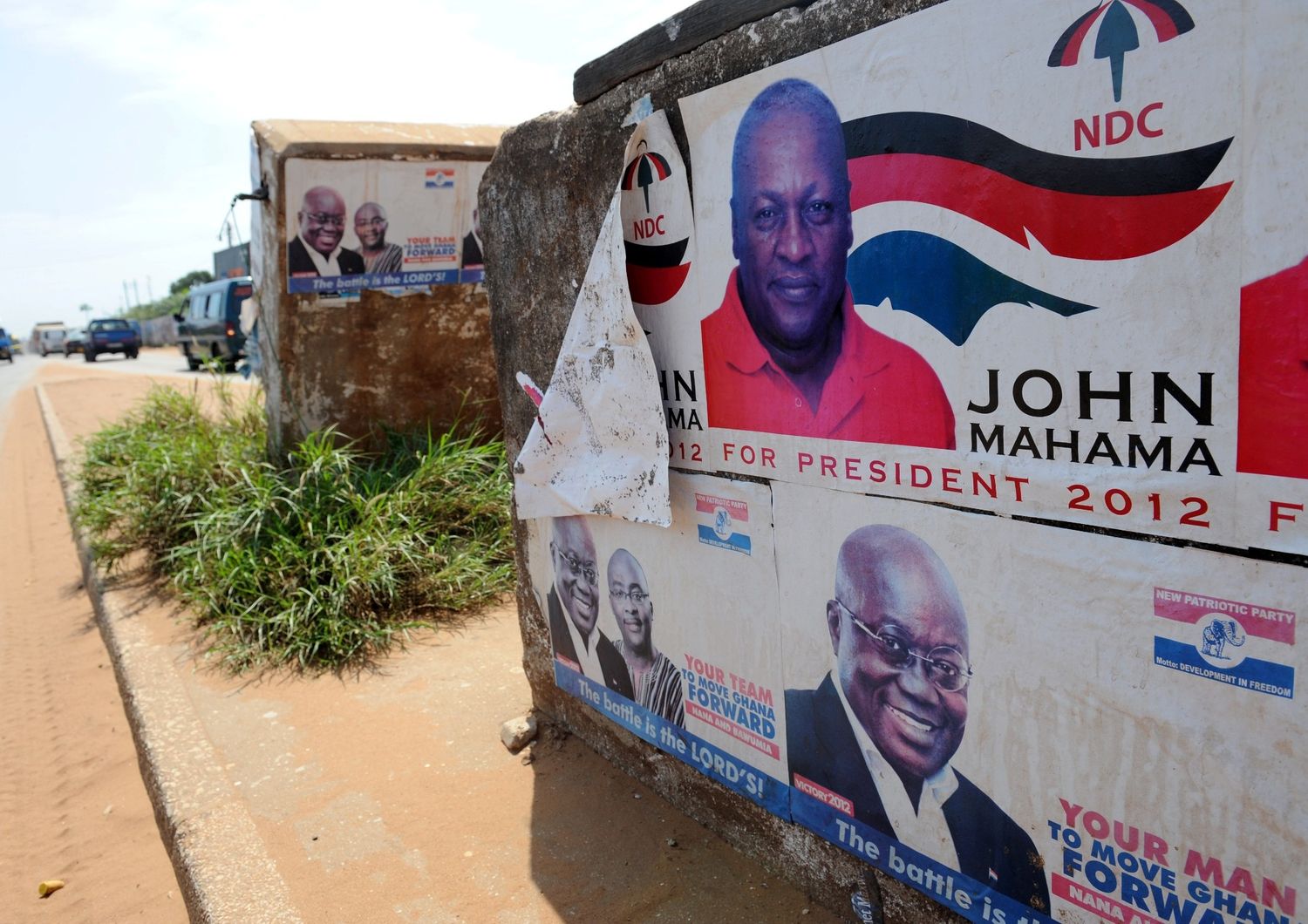 Elezioni presidenziali Ghana - John Mahama e&nbsp;Nana Akufo-Addo (Afp)