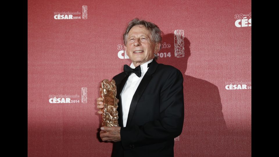 Roman Polanski riceve l'Oscar nel 2014 (afp)&nbsp;