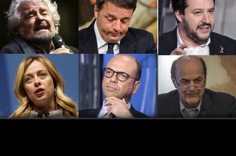 Grillo - Renzi - Salvini - Meloni - Alfano - Bersani &nbsp;