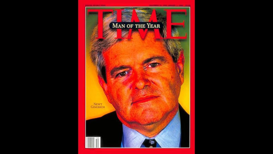 1995 - Newt Gingrich, nominato &quot;Man of the Year&quot; per il suo ruolo nel porre fine a 40 anni di governo della maggioranza da parte del Partito Democratico. &Egrave; stato inquisito nel gennaio 1997 dalla Camera dei Rappresentanti per violazioni dell'etica, anche se non si &egrave; arrivati a un processo  (ilpost.it)&nbsp;