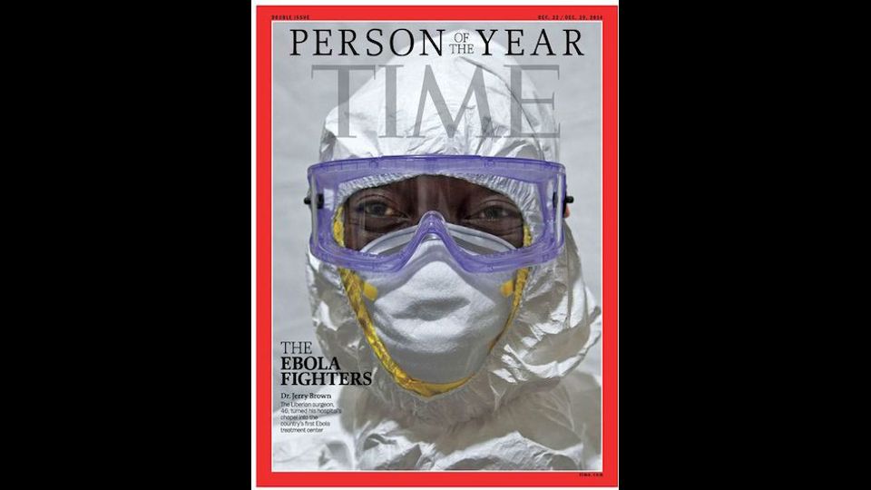 2014 - La copertina va ai combattenti dell'Ebola: le persone che lottarono per fronteggiare l'emergenza virus