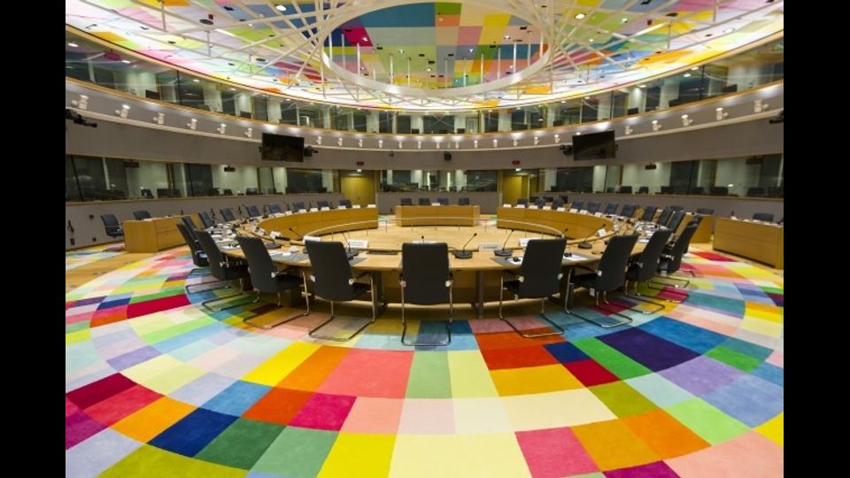 La nuovo sede del Consiglio europeo (Copyright: Philippe Samyn and Partners architects &amp; engineers - lead and design partner, Studio Valle Progettazioni architects, Buro Happold engineers - Colour compositions by Georges Meurant)