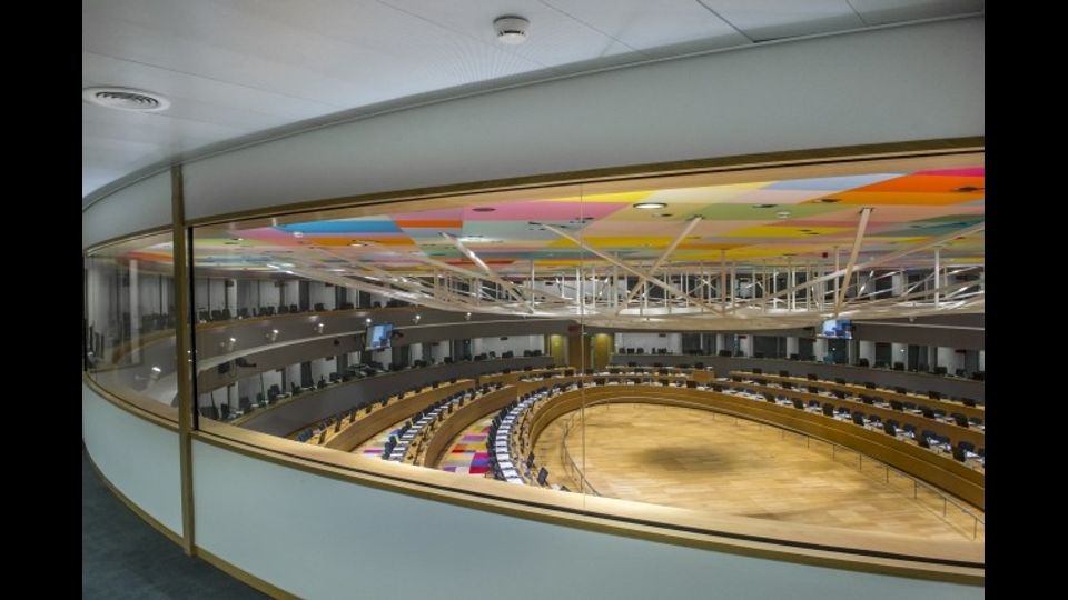 La nuovo sede del Consiglio europeo (Copyright: Philippe Samyn and Partners architects &amp; engineers - lead and design partner, Studio Valle Progettazioni architects, Buro Happold engineers - Colour compositions by Georges Meurant)