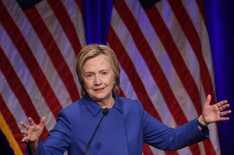 In classifica Hillary Clinton (Foto Afp), la candidata democratica nella corsa per la Casa Bianca sconfitta da Donald Trump