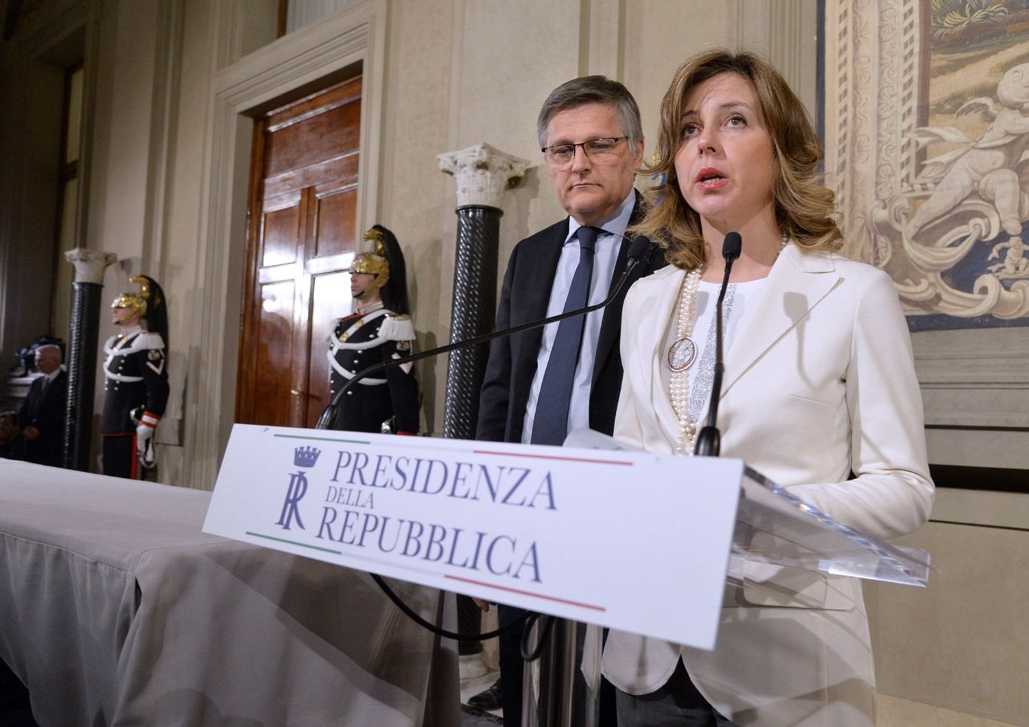 &nbsp;Consultazioni M5s al Quirinale Luigi Gaetti e Giulia Grillo (imagoeconomica)