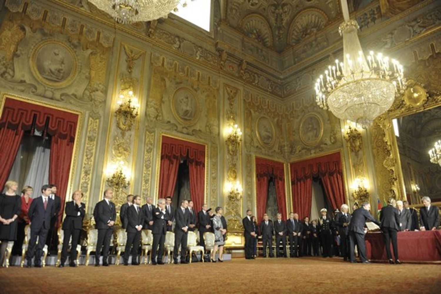 &nbsp;Governo Gentiloni cerimonia giuramento (agf)