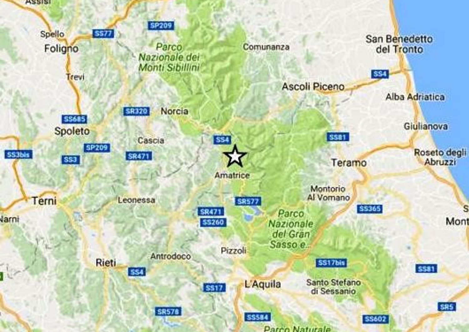 Forte scossa ad Amatrice, sciame sismico nel centro Italia