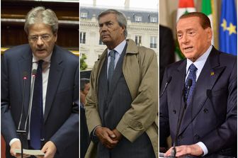 Gentiloni Bollore Berlusconi&nbsp;