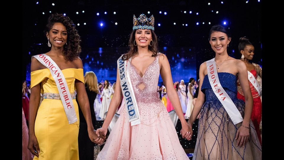 Stephanie del Valle ha battuto Miss Repubblica Dominicana, Yaritza Miguelina Ramirez Reyes, e Miss Indonesia Natasha Mannuela. (foto Afp)