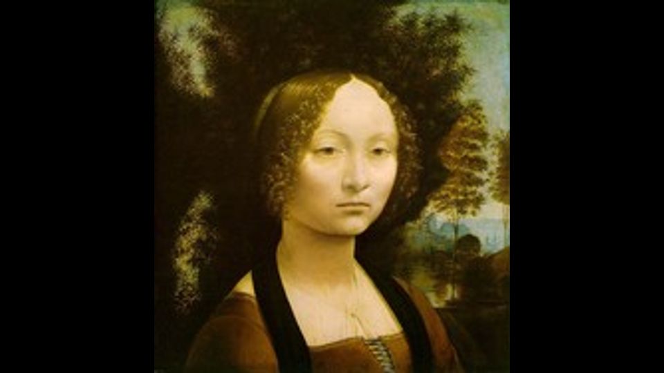 &nbsp;Ritratto di Ginevra de' Benci: tempera e olio su tavola (38,8x36,7 cm) del 1474 circa e conservato nella National Gallery of Art di Washington