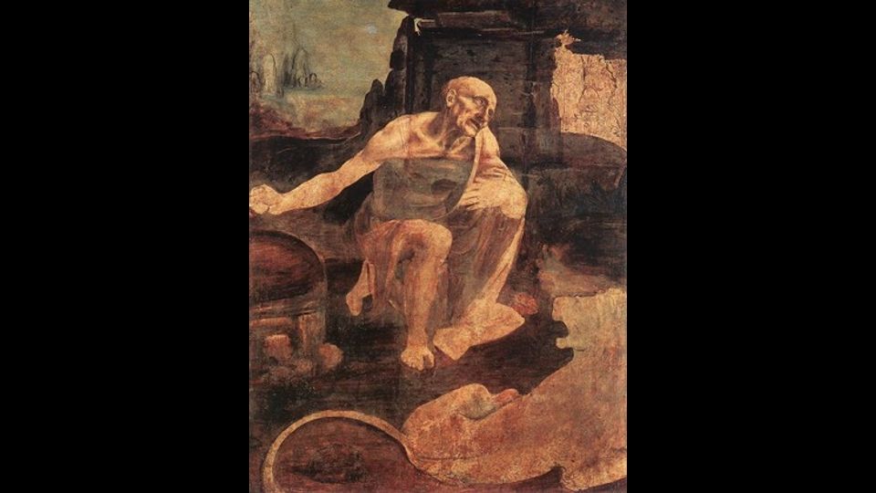 &nbsp;San Girolamo penitente: olio su tavola (103&times;75 cm) di Leonardo da Vinci, che risale al 1480 circa e conservato nella Pinacoteca Vaticana. Si tratta di un dipinto non portato a termine