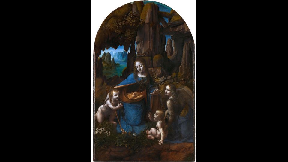 Vergine delle Rocce: la seconda versione &egrave; un dipinto a olio su tavola (189,5x120 cm), databile al 1494-1508 e conservato nella National Gallery di Londra&nbsp;