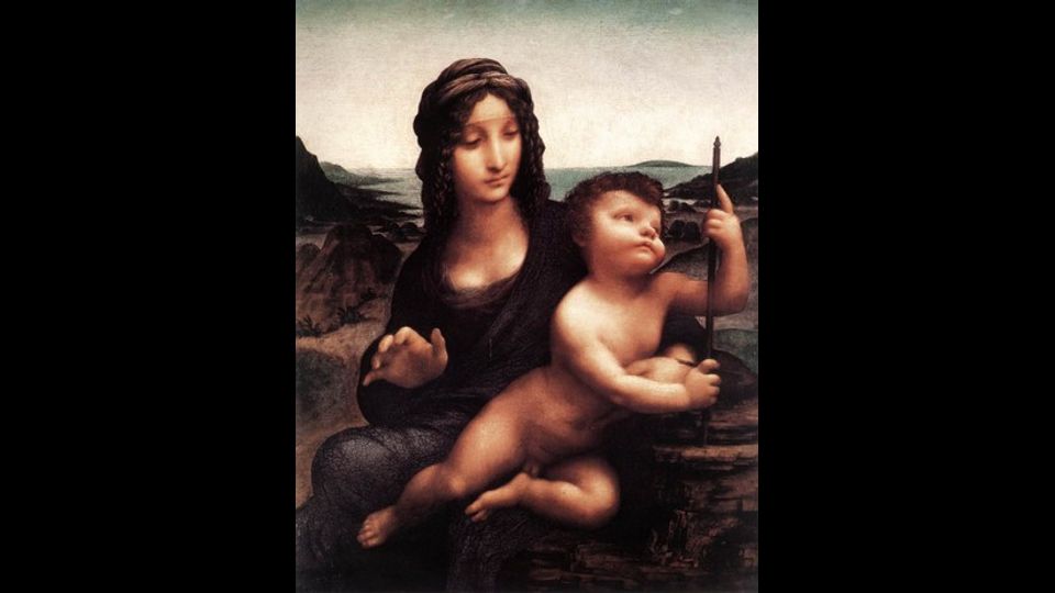 &nbsp;Madonna dei Fusi (o dell'Aspo): dipinto a olio su tavola trasferito su tela e incollato su tavola (50,2x36,4 cm) attribuito a Leonardo da Vinci e aiuti, databile al 1501 e conservato in una collezione privata a New York
