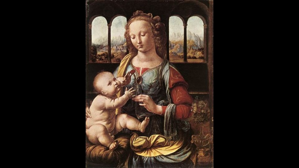 &nbsp;Madonna del Garofano: olio su tavola (62x47,5 cm) databile intorno al 1473 circa e conservato nell'Alte Pinakothek di Monaco