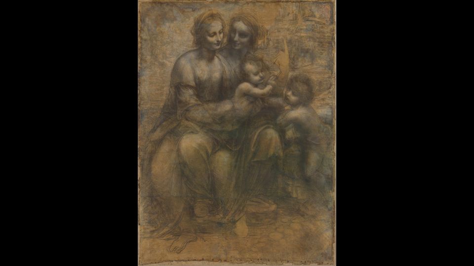 &nbsp;Cartone di sant'Anna (Sant'Anna, la Madonna, il Bambino e san Giovannino): disegno a gessetto nero, biacca e sfumino su carta (141,5x104,6 cm) databile al 1501-1505 circa e conservato nella National Gallery di Londra