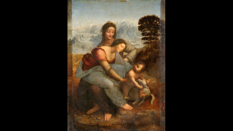 Sant'Anna, la Vergine e il Bambino con l'agnellino: dipinto a olio su tavola (168x130 cm), databile al 1510-1513 circa e conservato nel Museo del Louvre di Parigi&nbsp;