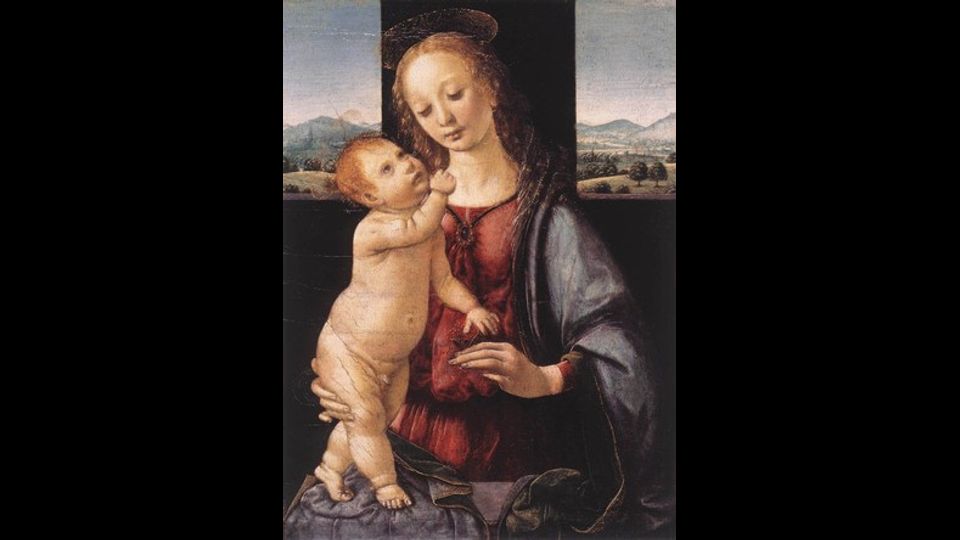 &nbsp;Madonna Dreyfus (Madonna della melagrana): realizzato in olio su tavola (15,7x12,8 cm), il dipinto &egrave; attribuito a Leonardo da Vinci o a Lorenzo di Credi e conservato nella National Gallery of Art di Washington