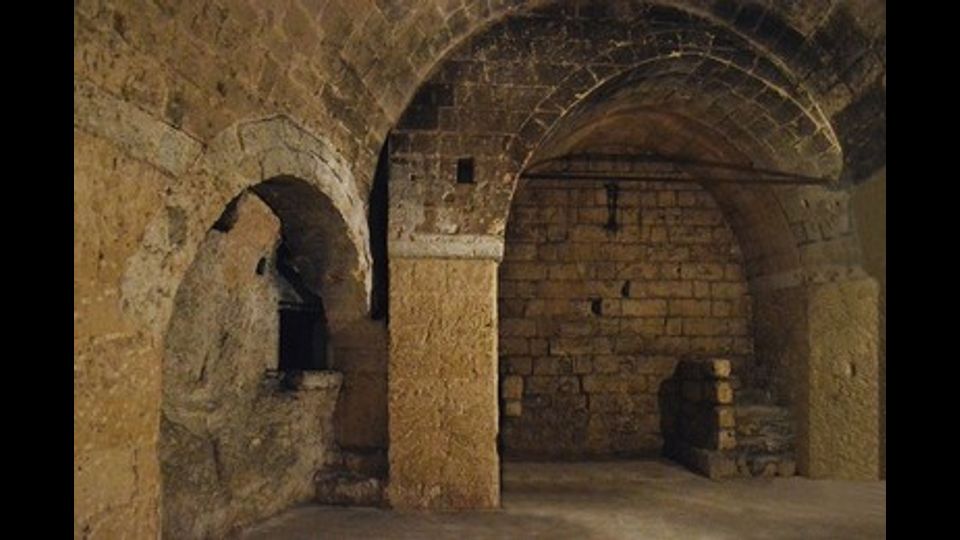 &nbsp;L'Ipogeo di Matera, cunicoli, depositi e vasche sotto i Sassi. Un sito che rafforza per Matera la definizione di citt&agrave; &quot;unica al mondo&quot;, dove uomo e natura non sono mai stati nemici (foto di Giuseppe Di Pietro, Agi)
