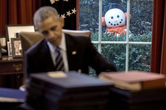 Obama ha paura... dei pupazzi di neve