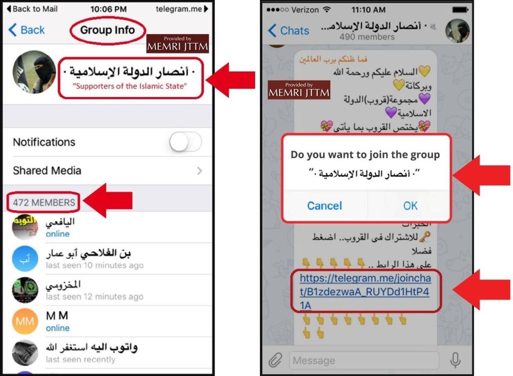 Ecco i 10 canali principali dell'Isis su Telegram (ogni giorno ne ...