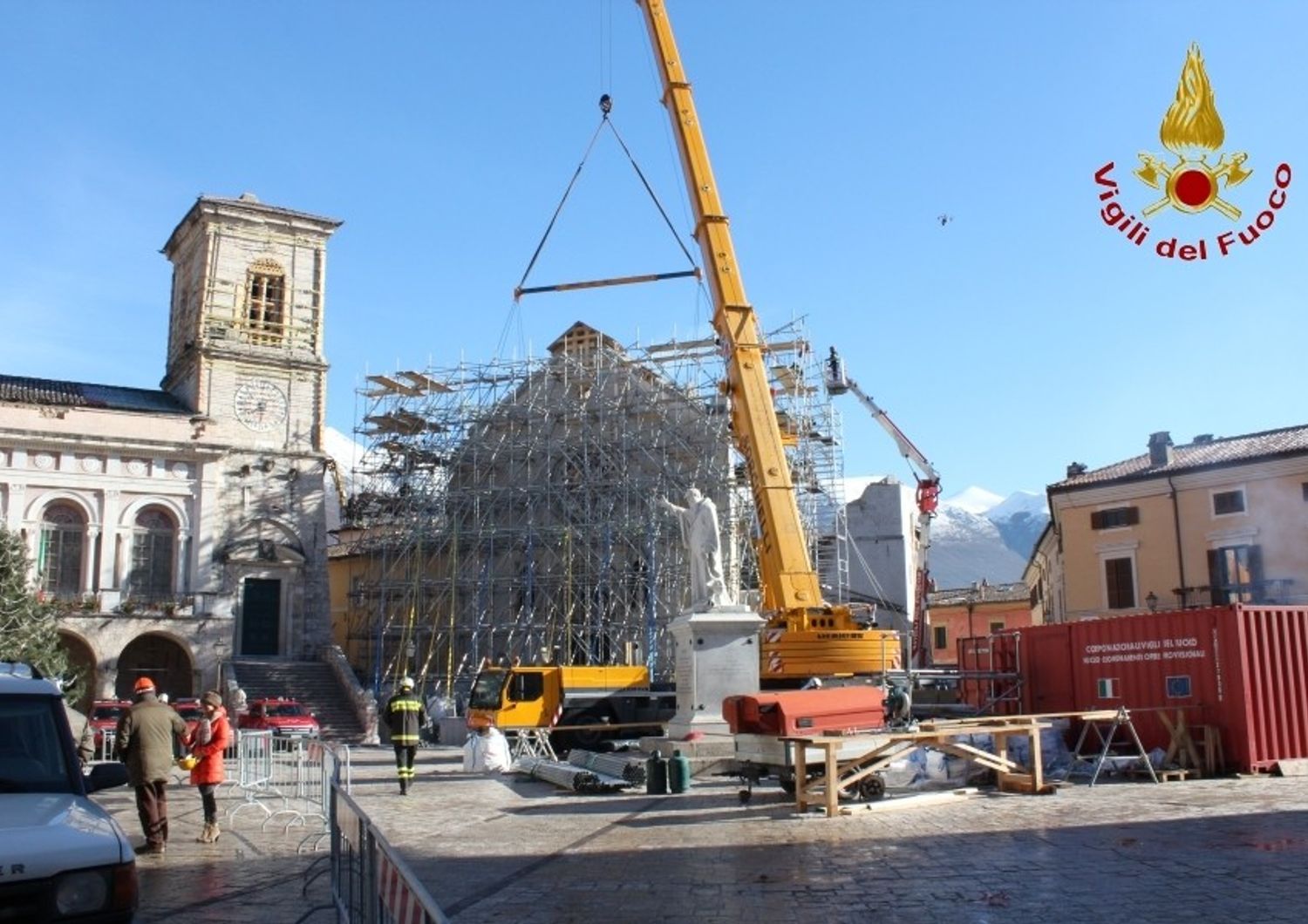 rete metallica in tubo a Norcia&nbsp;