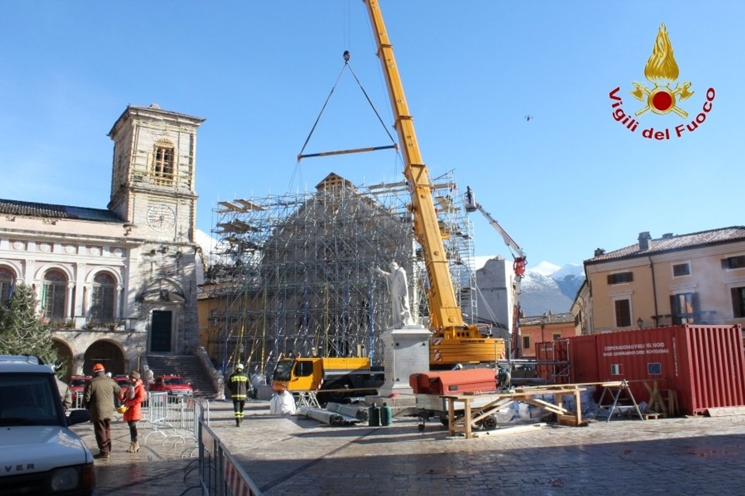 rete metallica in tubo a Norcia&nbsp;