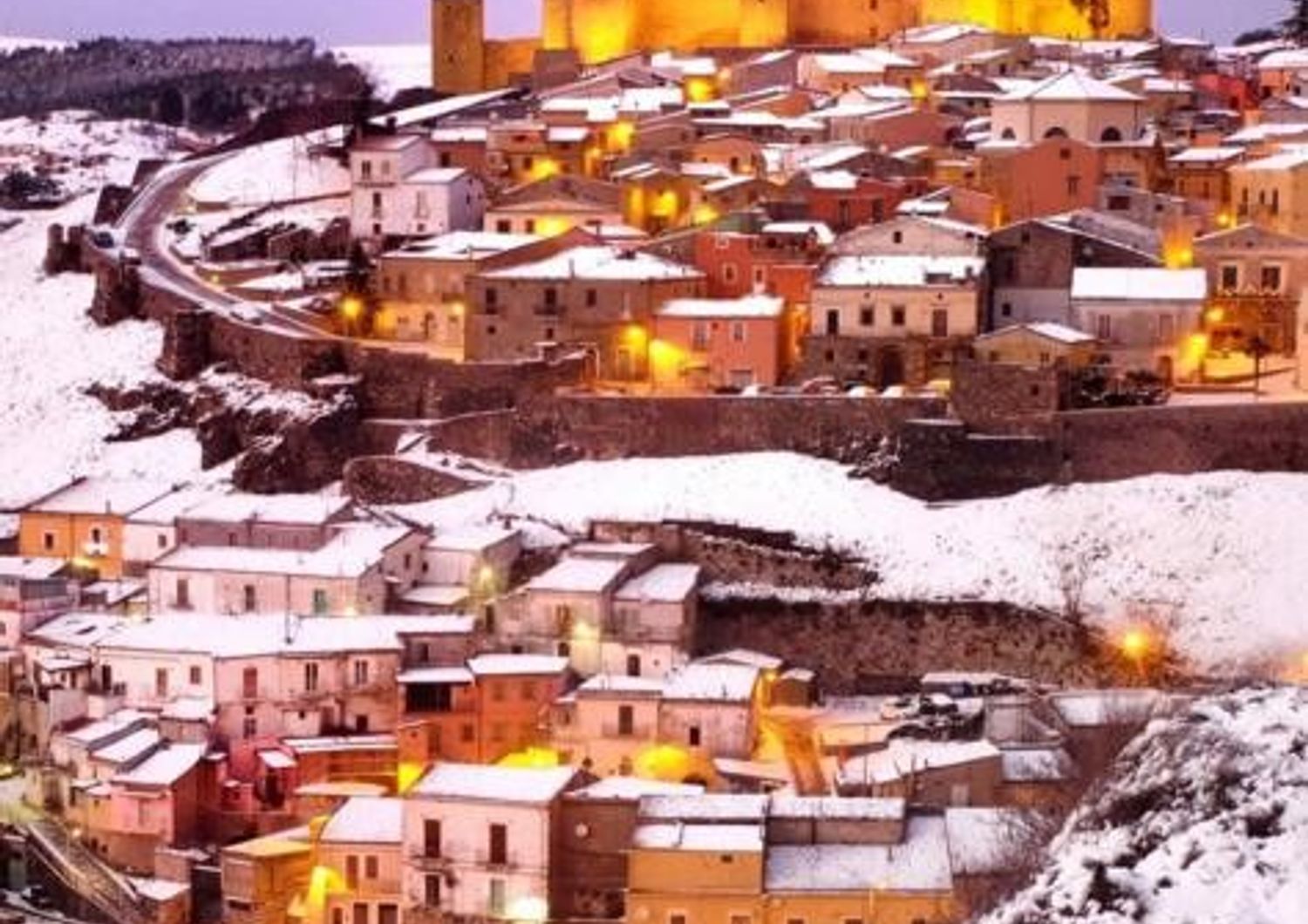 Neve anche a Melfi, in Basilicata