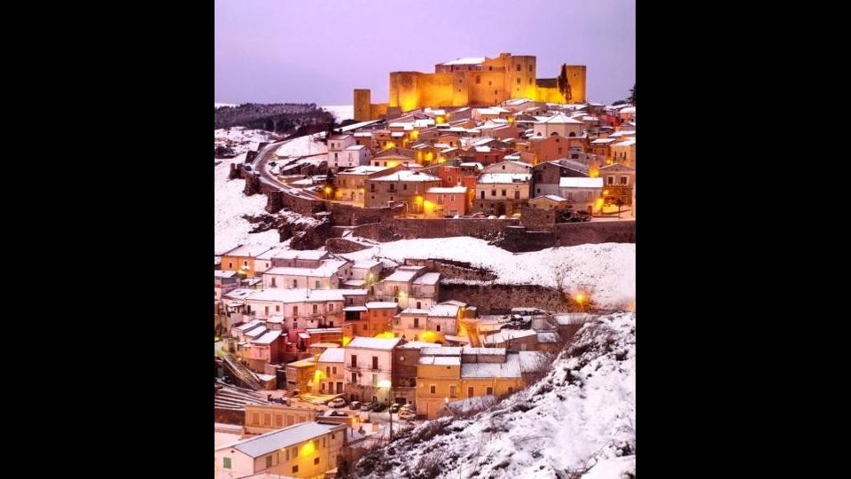 Neve anche a Melfi, in Basilicata