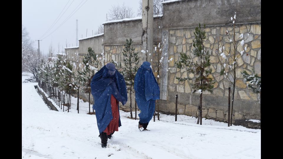&nbsp;Neve in Afghanistan, Paghman (foto Afp)