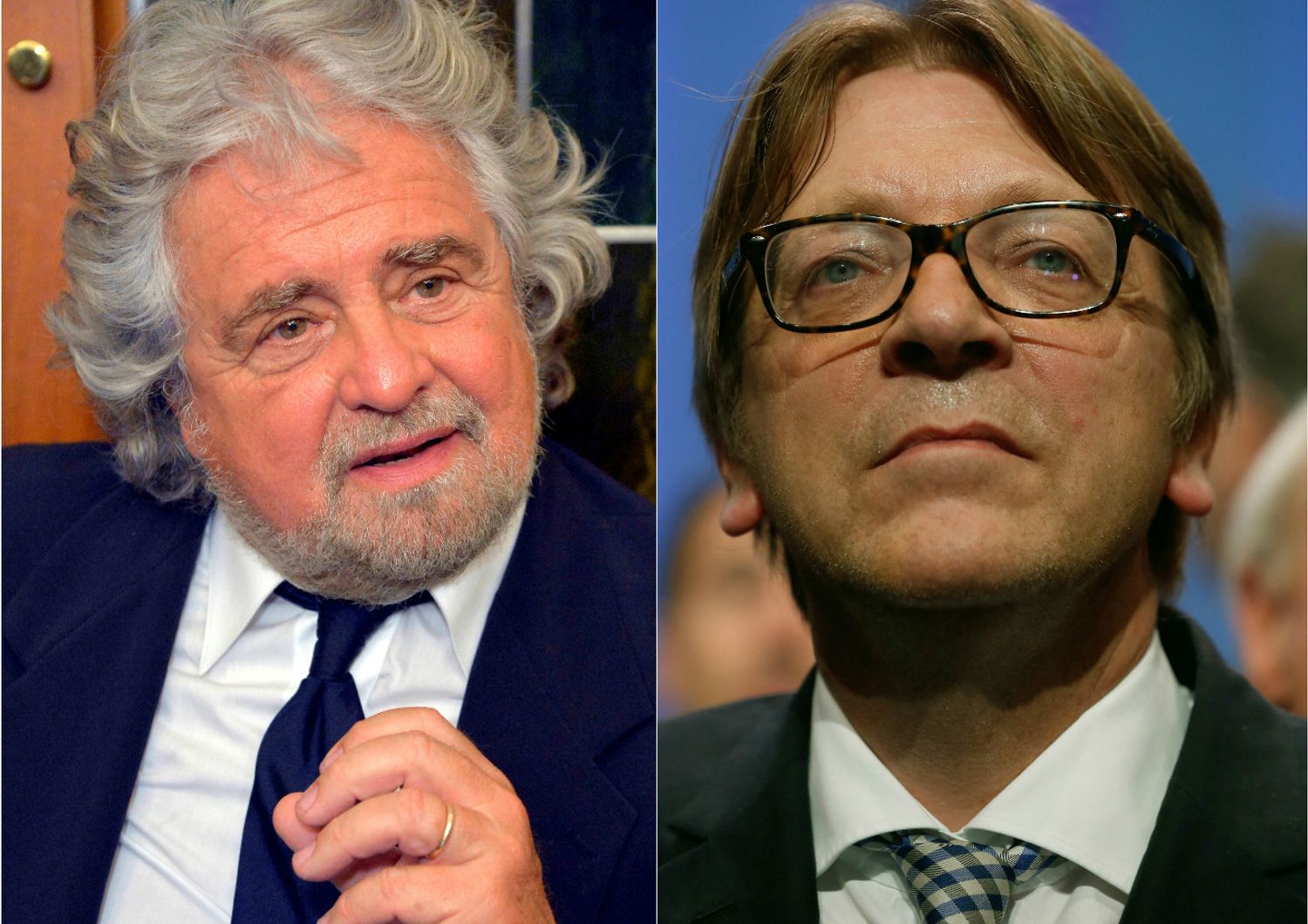 Grillo e Guy Verhofstadt