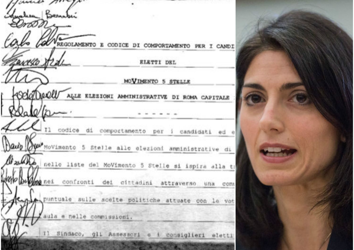 &nbsp;Contratto M5s Virginia Raggi