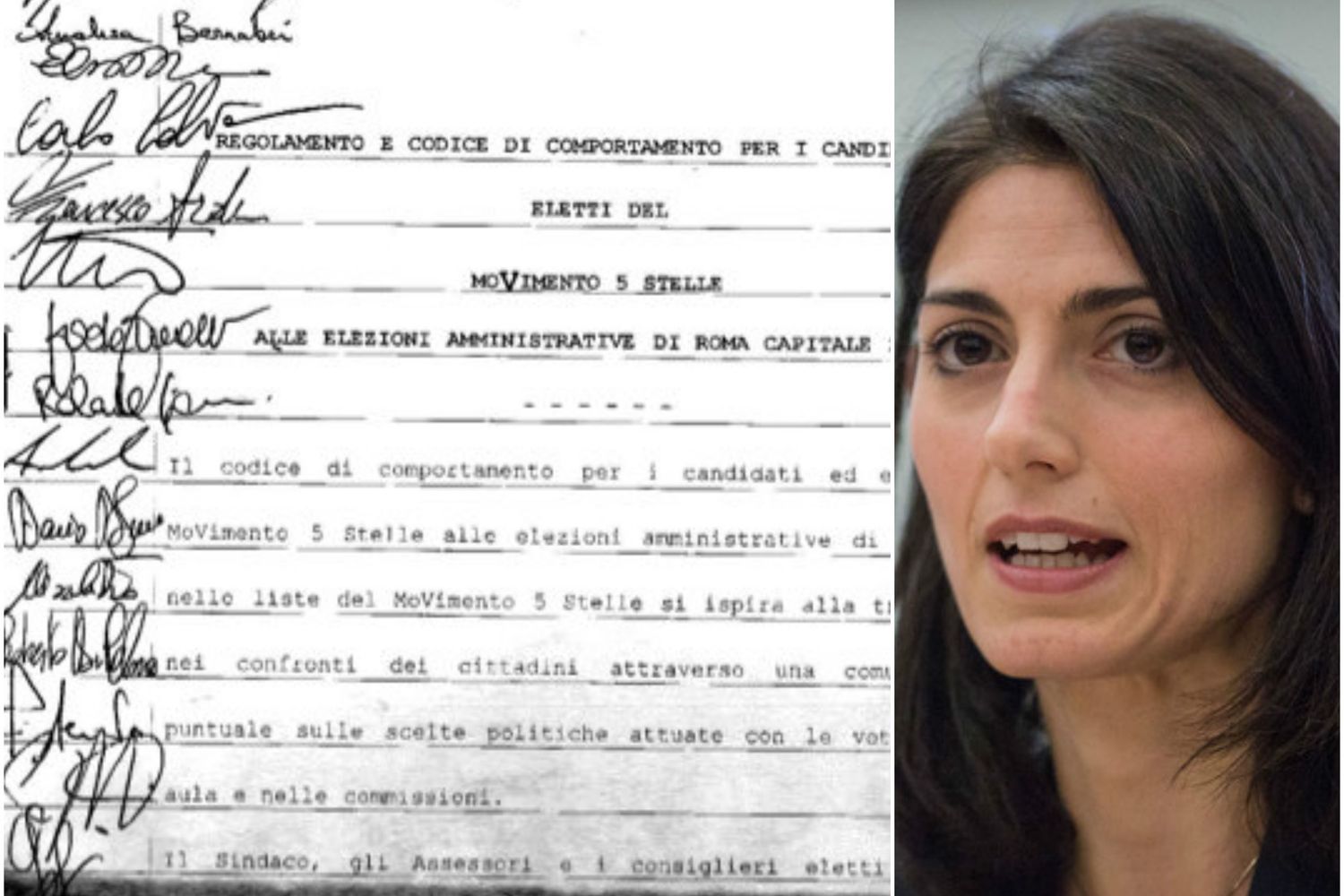 &nbsp;Contratto M5s Virginia Raggi