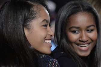 Sasha e Malia Obama (afp)
