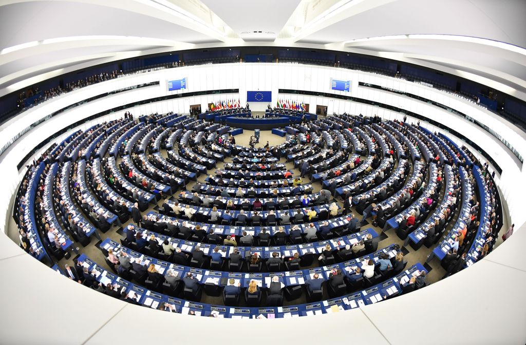 Il Parlamento Europeo vota per il nuovo Presidente. Panoramica della sessione plenaria della marcatura per l'elezione del nuovo Presidente a Strasburgo, Francia Parlamento europeo&nbsp;