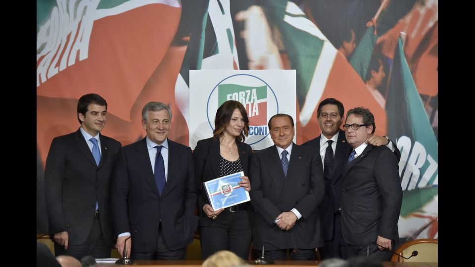 Fitto, Tajani Gardini Berlusconi Toti Miccich&egrave; (imagoeconomica)&nbsp;