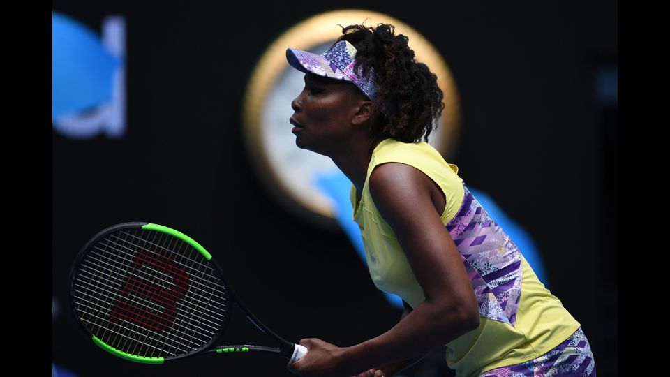 La tennista statunitense, Venus Williams, in un incontro degli Australian Open a Melbourne (afp)&nbsp;