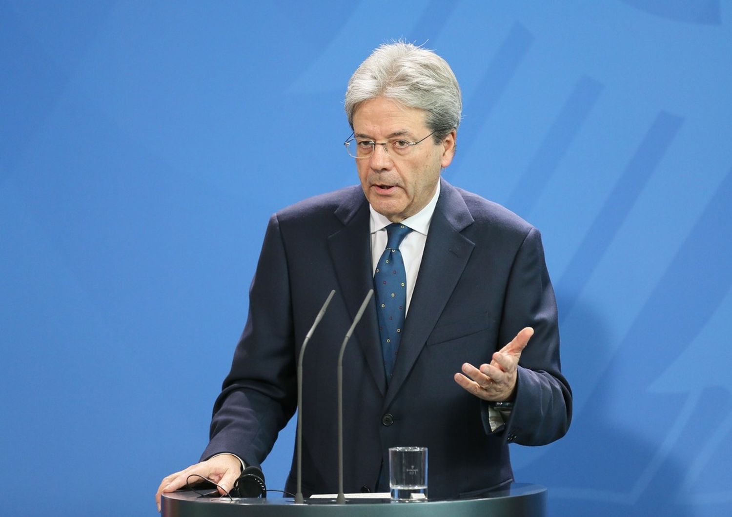 &nbsp;Gentiloni a Berlino (Afp)