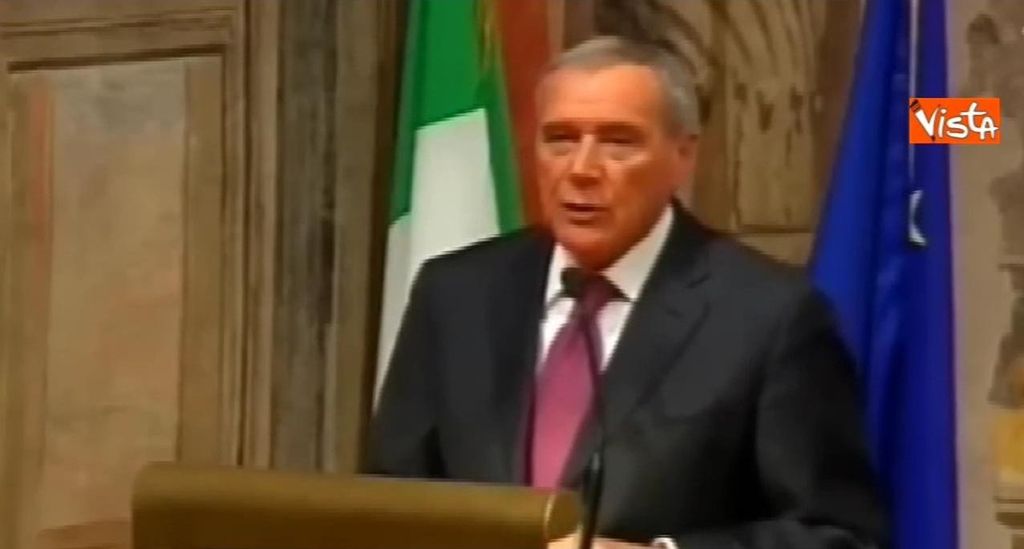 Il presidente del Senato, Petro Grasso, alla sua prima legislatura