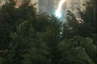 &nbsp;fulmine a Sciacca (foto Fb)