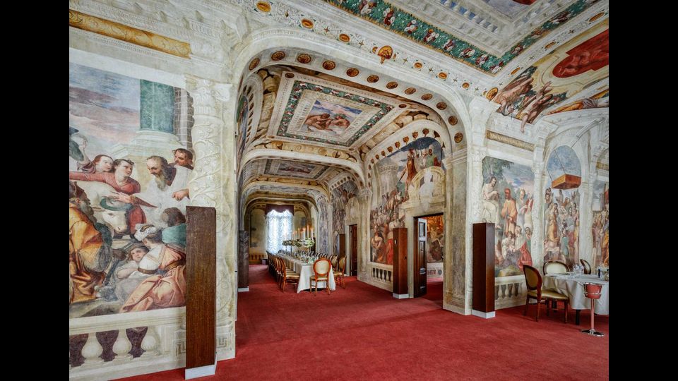 &nbsp;Villa Barbarich, un particolare degli interni