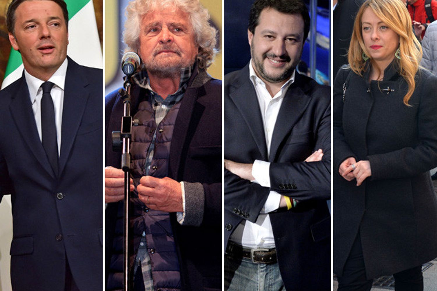 renzi-grillo-salvini-meloni&nbsp;