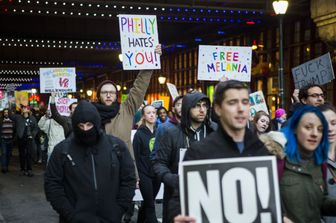 &nbsp;Philadelphia - proteste contro Trump (Afp)