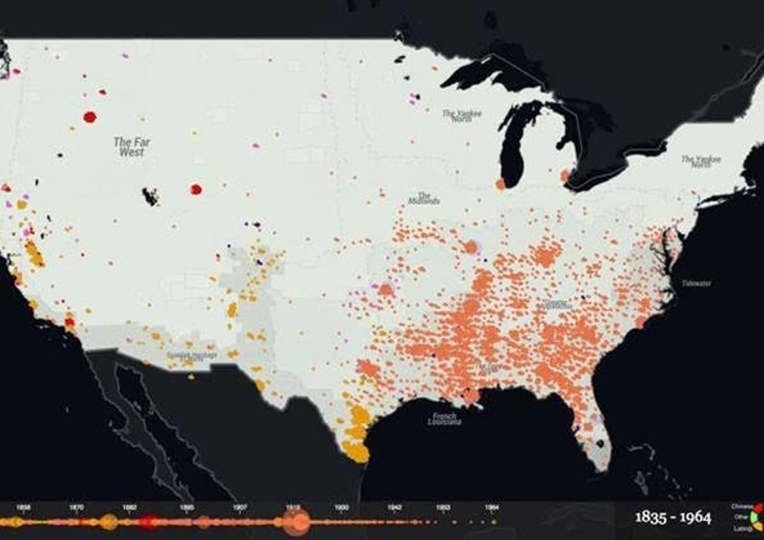 &quot;Supremazia bianca&quot;, la mappa degli omicidi razziali negi Usa