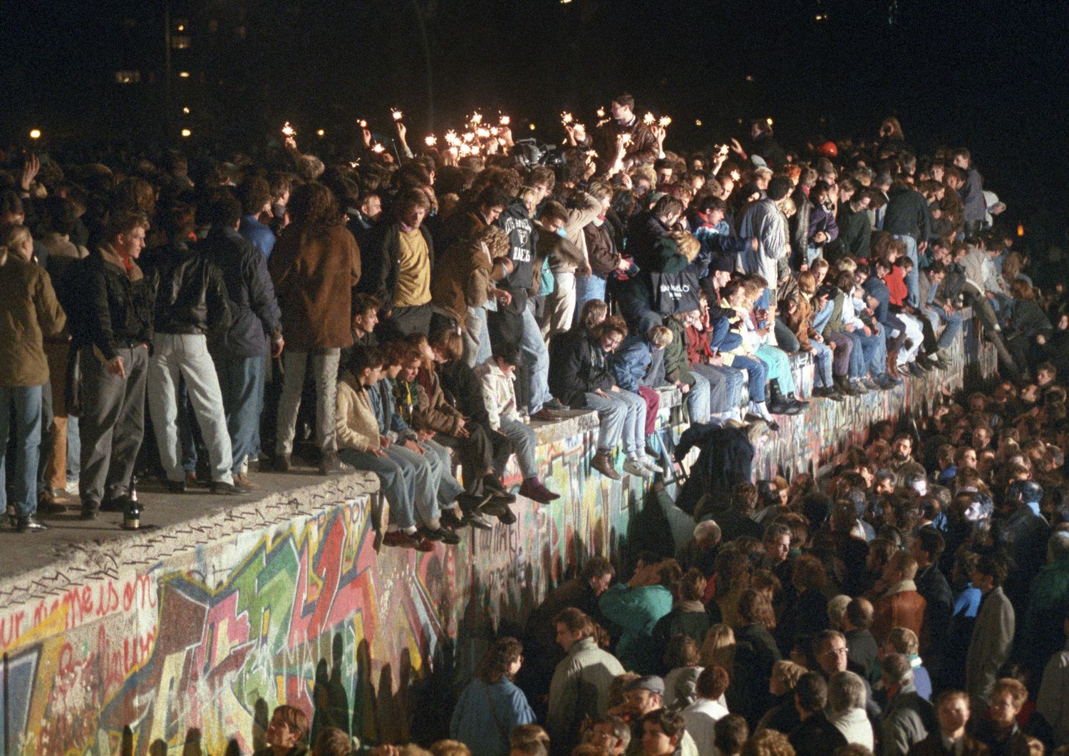 &nbsp;Caduta del muro di Berlino (Afp)