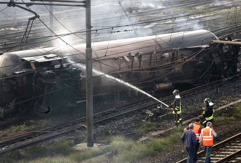 &nbsp;Viareggio, incidente ferroviario del 2009 (Afp)