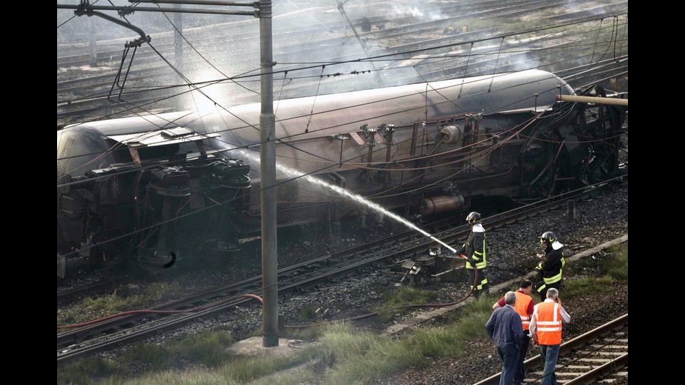 &nbsp;Viareggio, incidente ferroviario del 2009 (Afp)