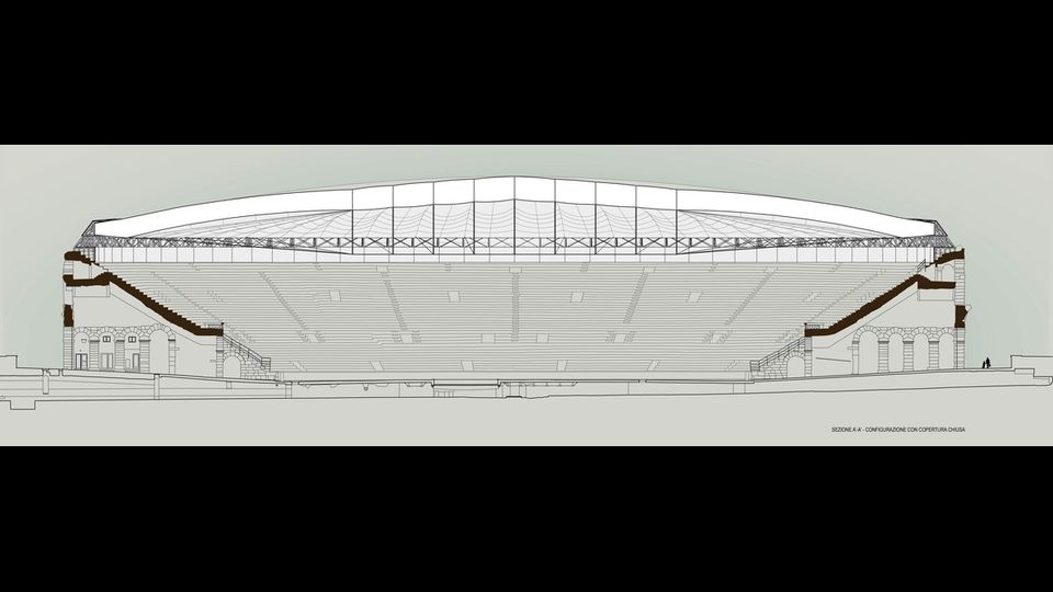 Concorso internazionale di idee per la copertura dell'Anfiteatro Romano Arena di Verona (2&nbsp;classificato)