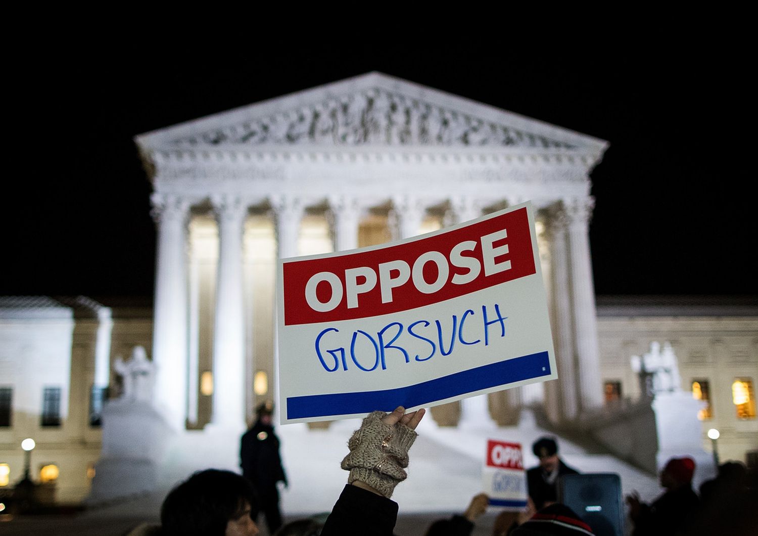 Neil Gorsuch, nuovo giudice &nbsp;Corte suprema Usa e Donald Trump (Afp)